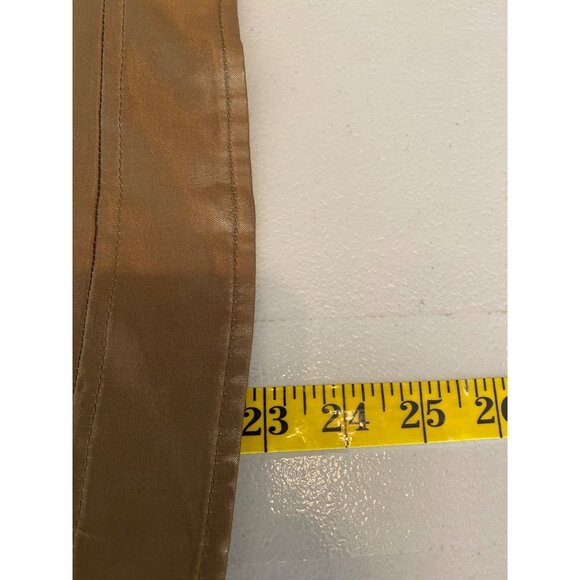 Massimo Dutti Brown Sleeveless Vest Jacket With Asymmetrical Zip Closure Small - Picture 7 of 9